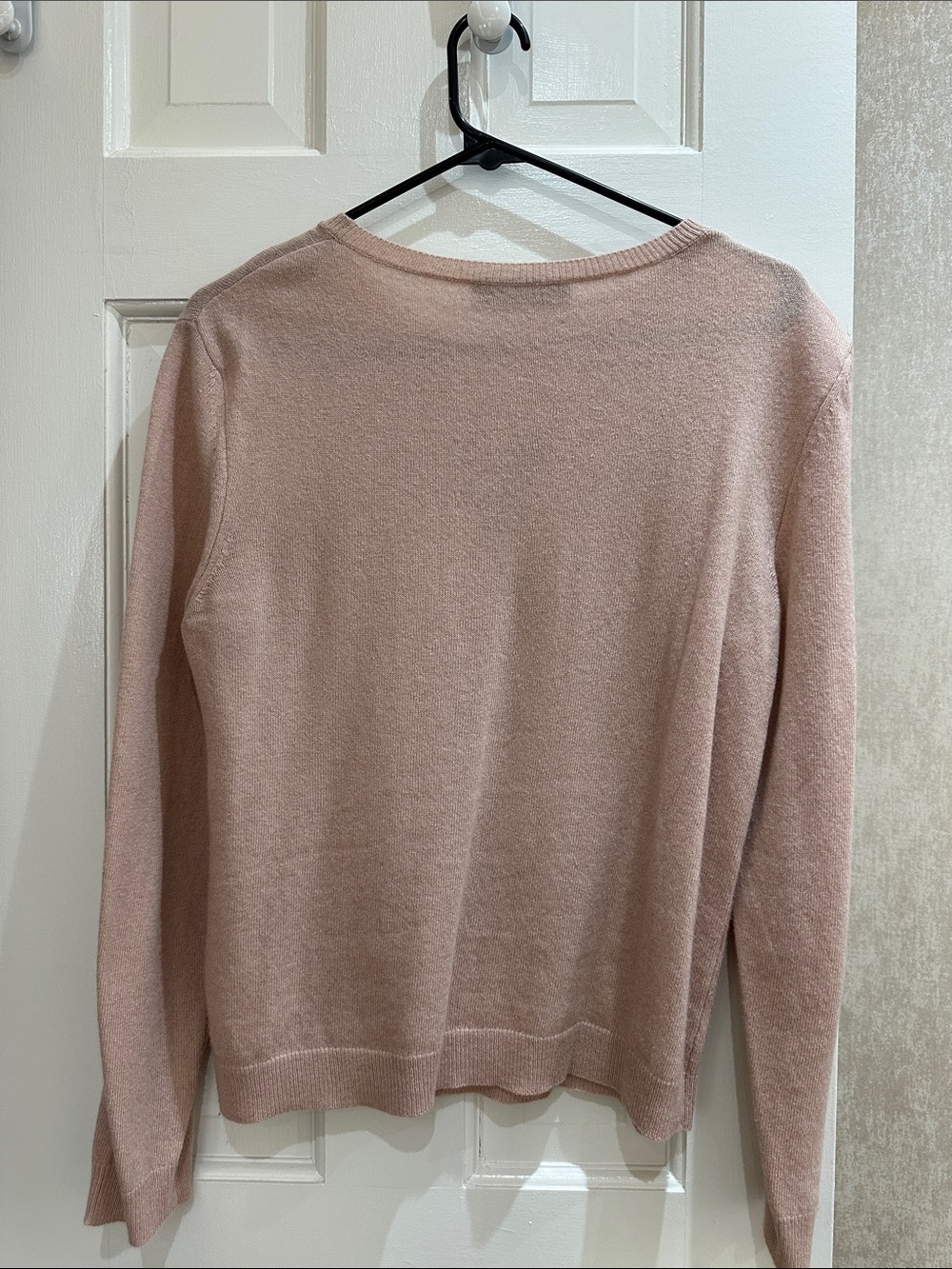Valentino Blush Crewneck Sweater with VLTN Vertical Logo - Picture 5 of 5